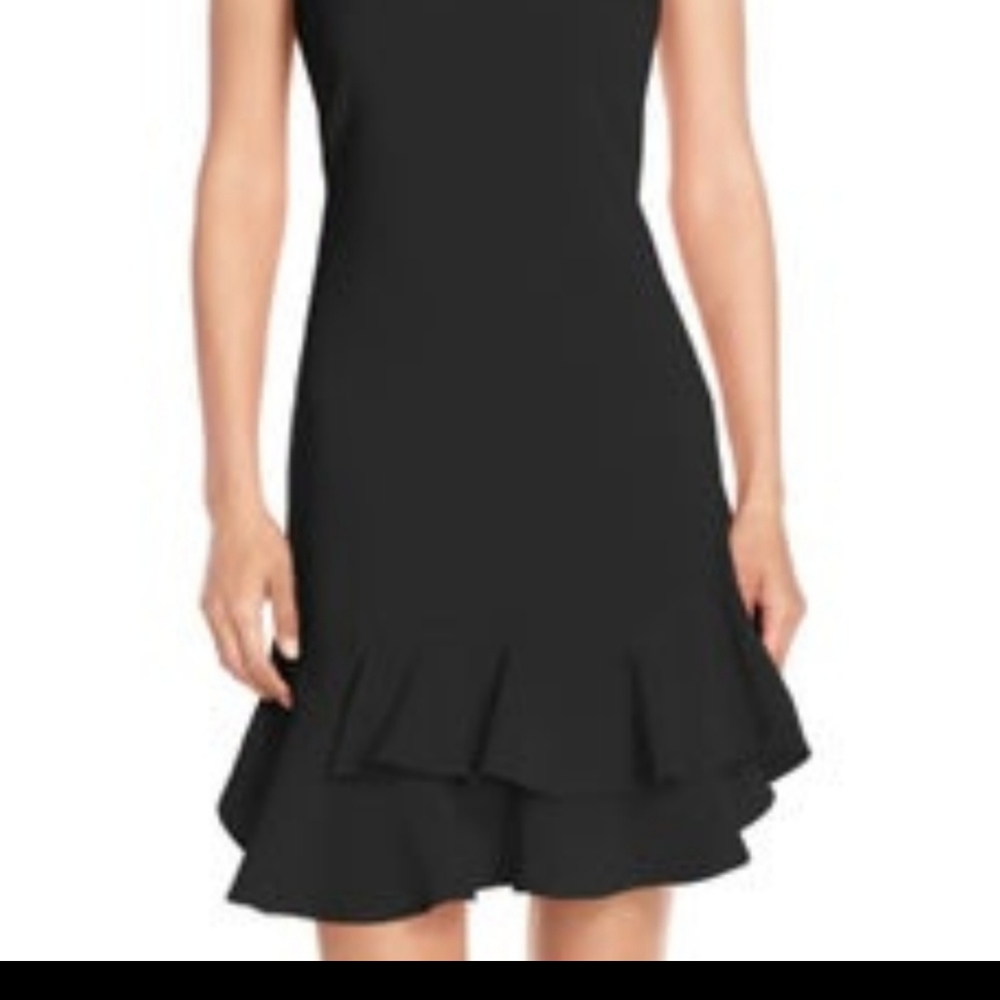 Zara Basic Ruffle Dress - Picture 2 of 2